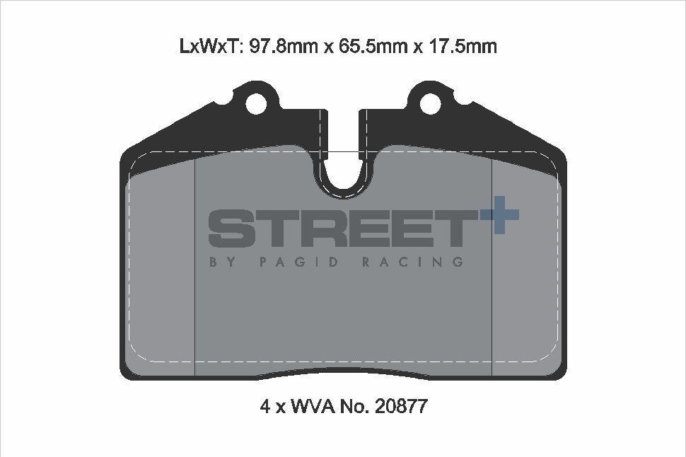 Pagid Street Plus brake pads T8002SP2001