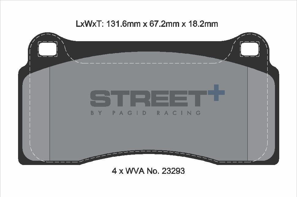 Pagid Street Plus brake pads T8021SP2001