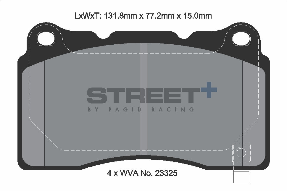 Pagid Street Plus brake pads T8026SP2001