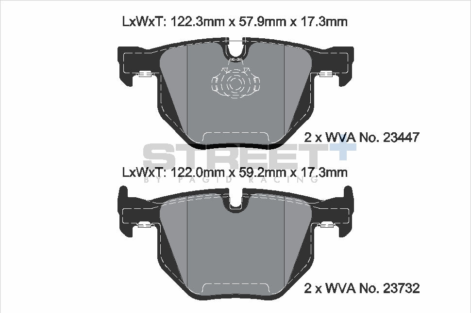 Pagid Street Plus brake pads T8031SP2001
