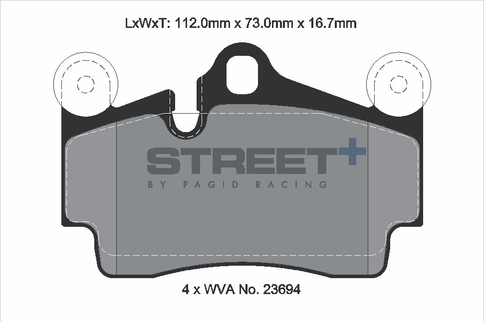 Pagid Street Plus brake pads T8039SP2001