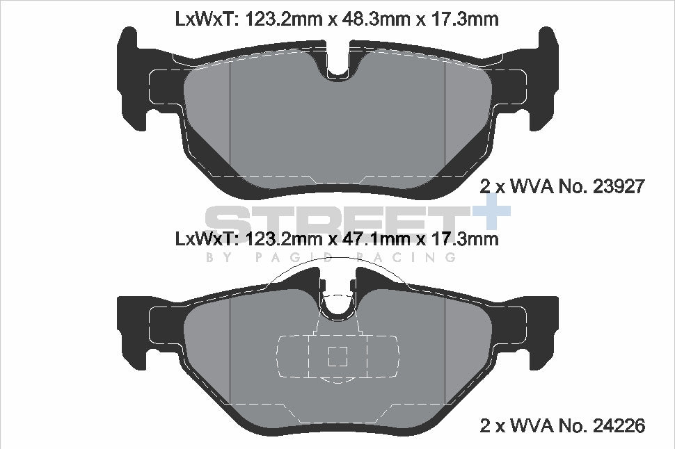 Pagid Street Plus brake pads T8051SP2001