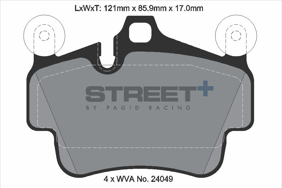 Pagid Street Plus brake pads T8054SP2001
