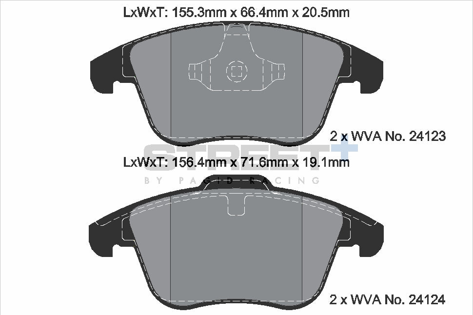 Pagid Street Plus brake pads T8056SP2001