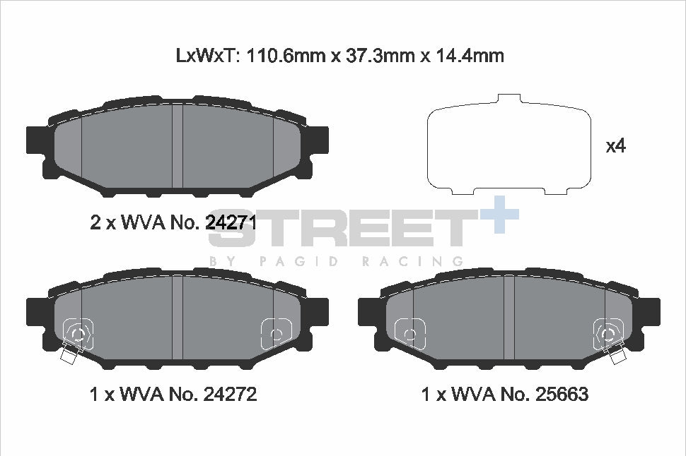 Pagid Street Plus brake pads T8065SP2001