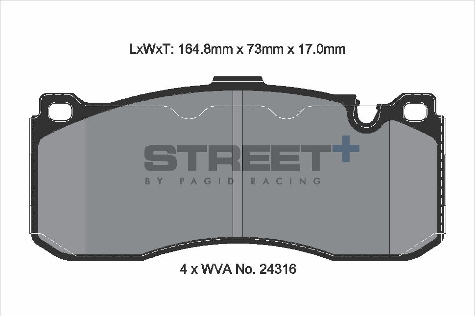 Pagid Street Plus brake pads T8068SP2001