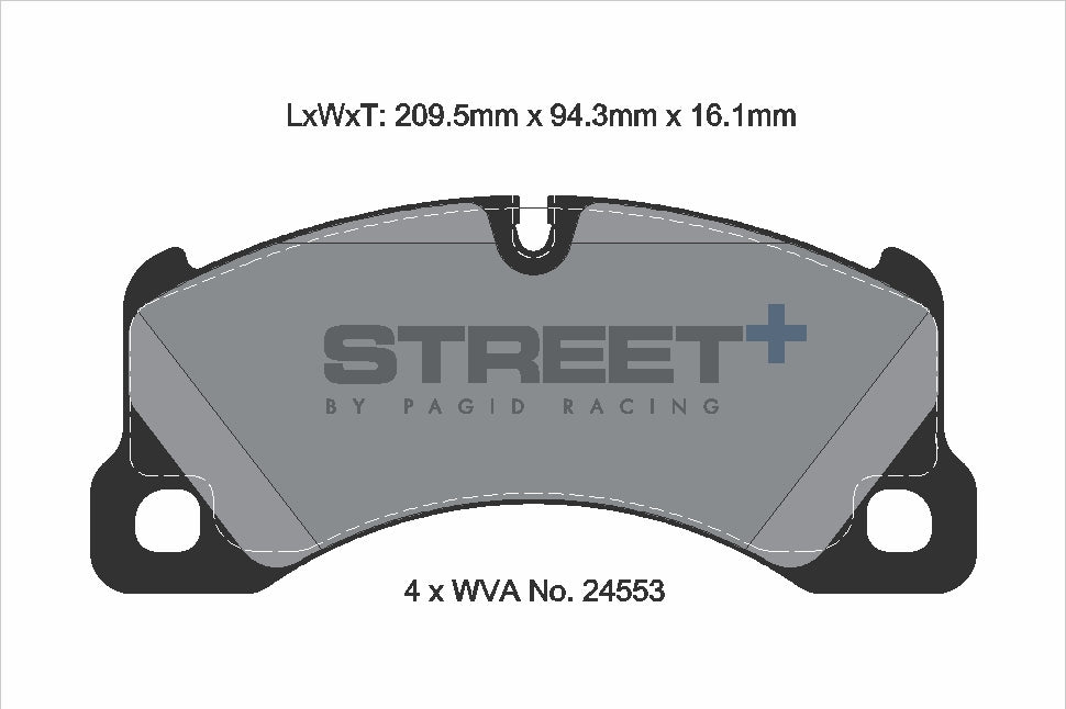 Pagid Street Plus brake pads T8077SP2001