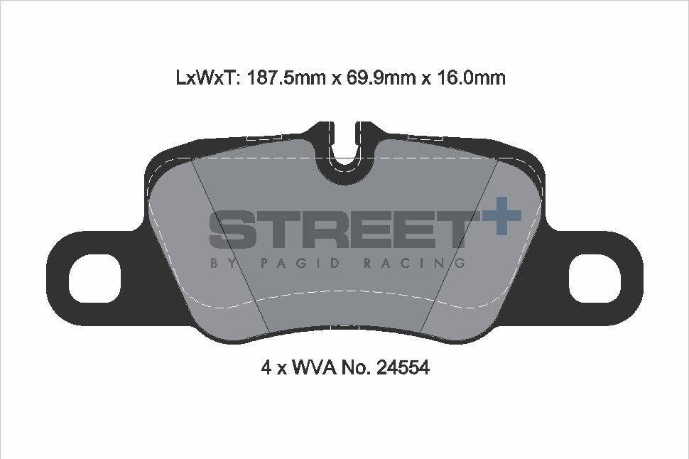 Pagid Street Plus brake pads T8078SP2001