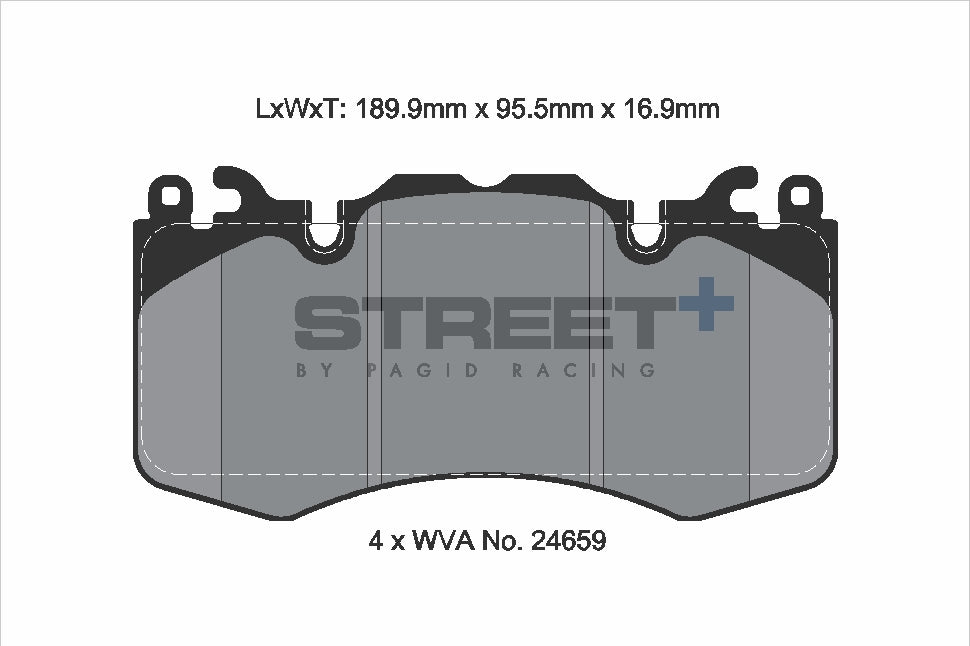 Pagid Street Plus brake pads T8085SP2001