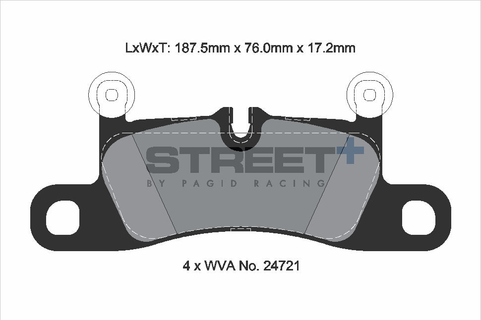 Pagid Street Plus brake pads T8091SP2001