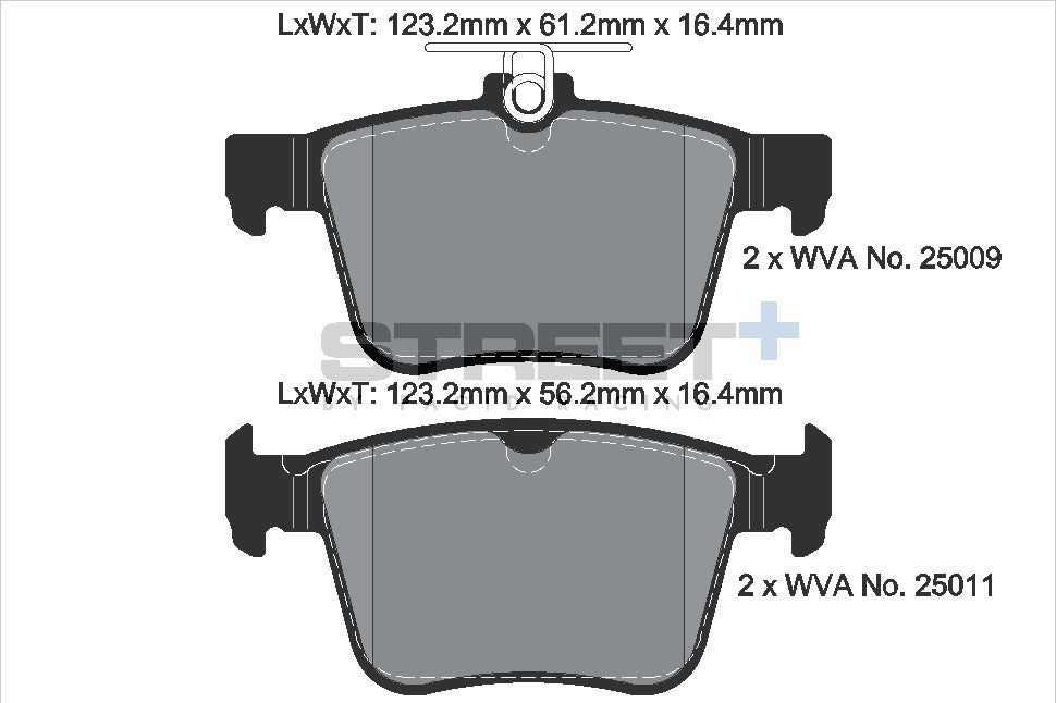 Pagid Street Plus brake pads T8102SP2001