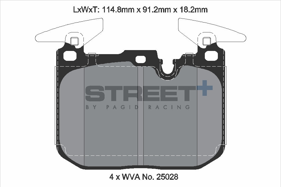 Pagid Street Plus brake pads T8104SP2001