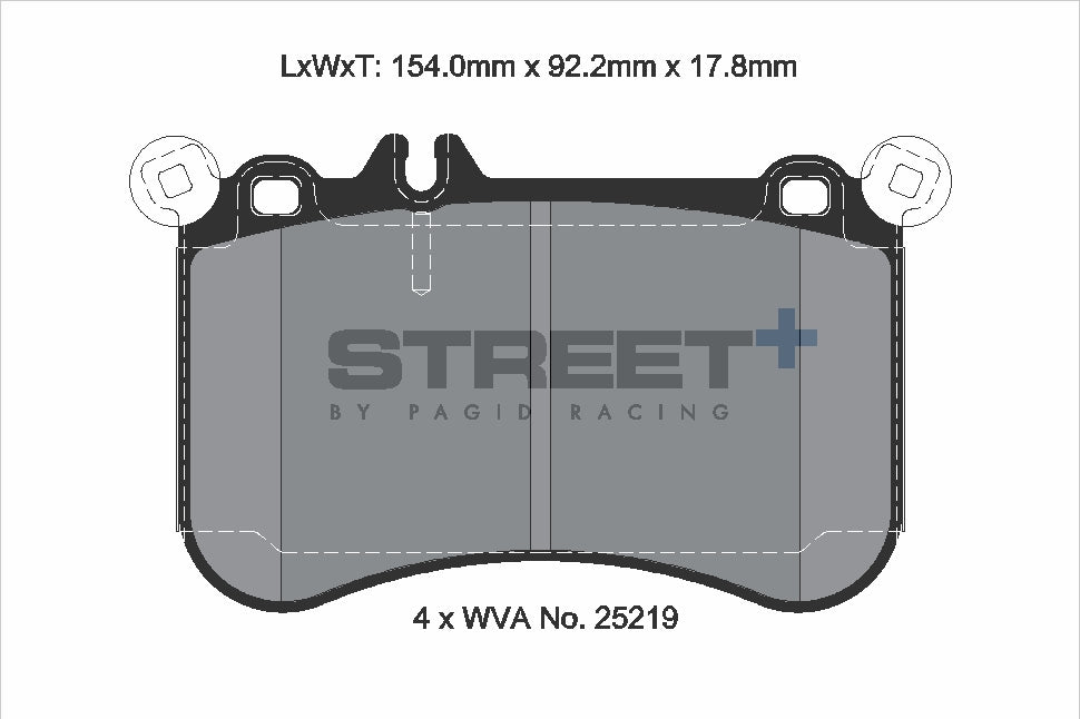 Pagid Street Plus brake pads T8116SP2001