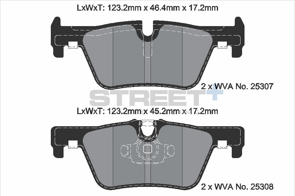 Pagid Street Plus brake pads T8117SP2001