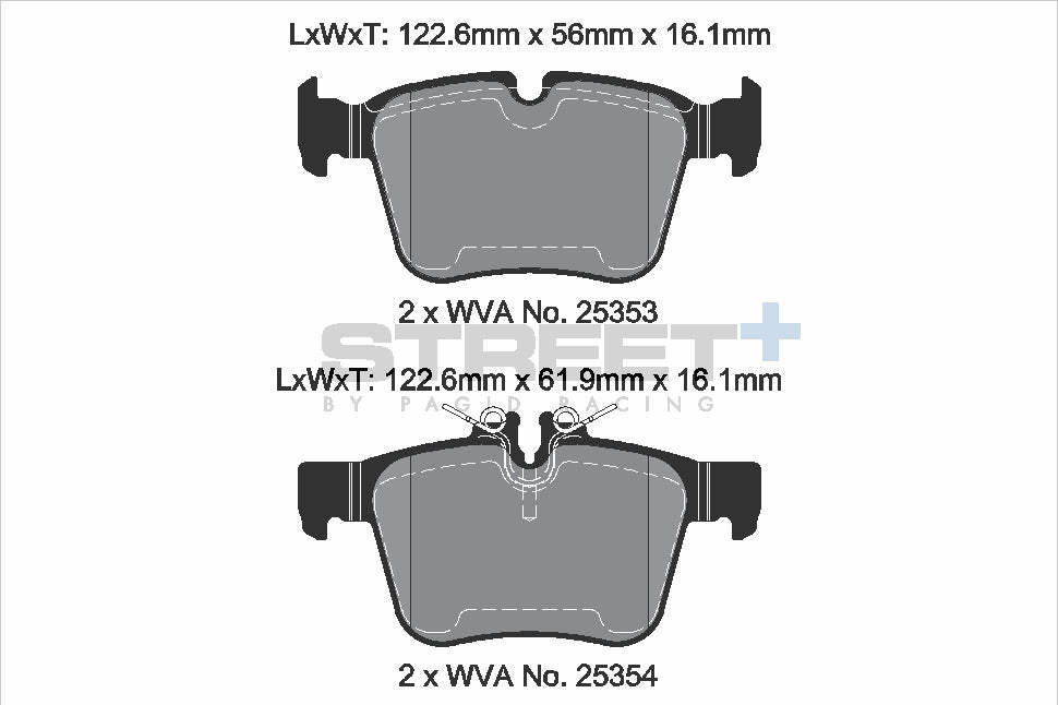 Pagid Street Plus brake pads T8118SP2001