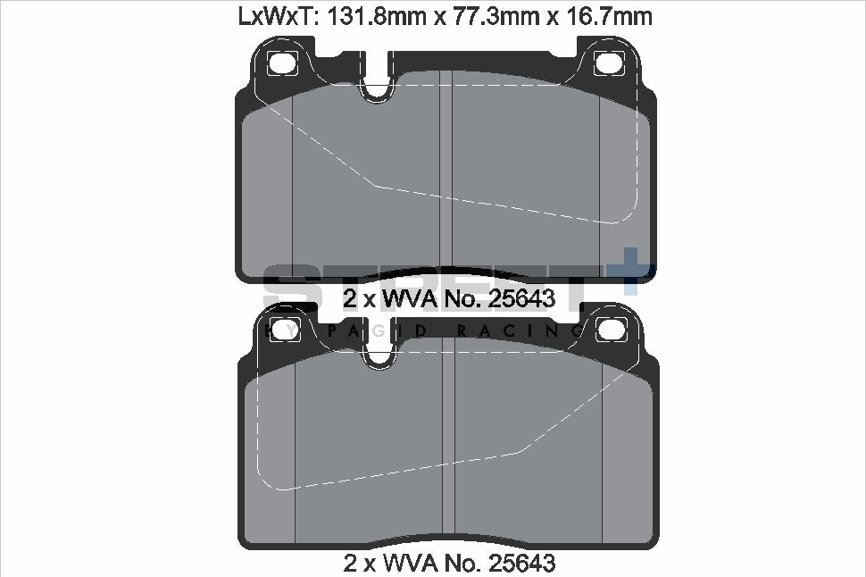 Pagid Street Plus brake pads T8121SP2001
