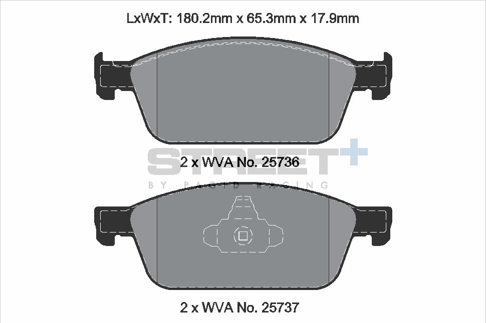 Pagid Street Plus brake pads T8125SP2001