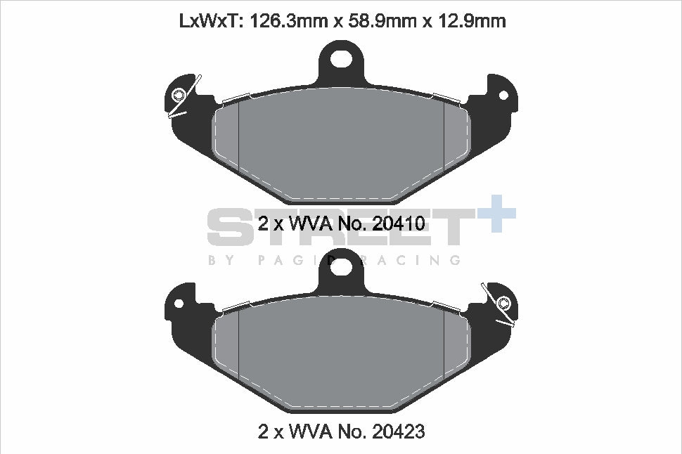 Pagid Street Plus brake pads T8150SP2001