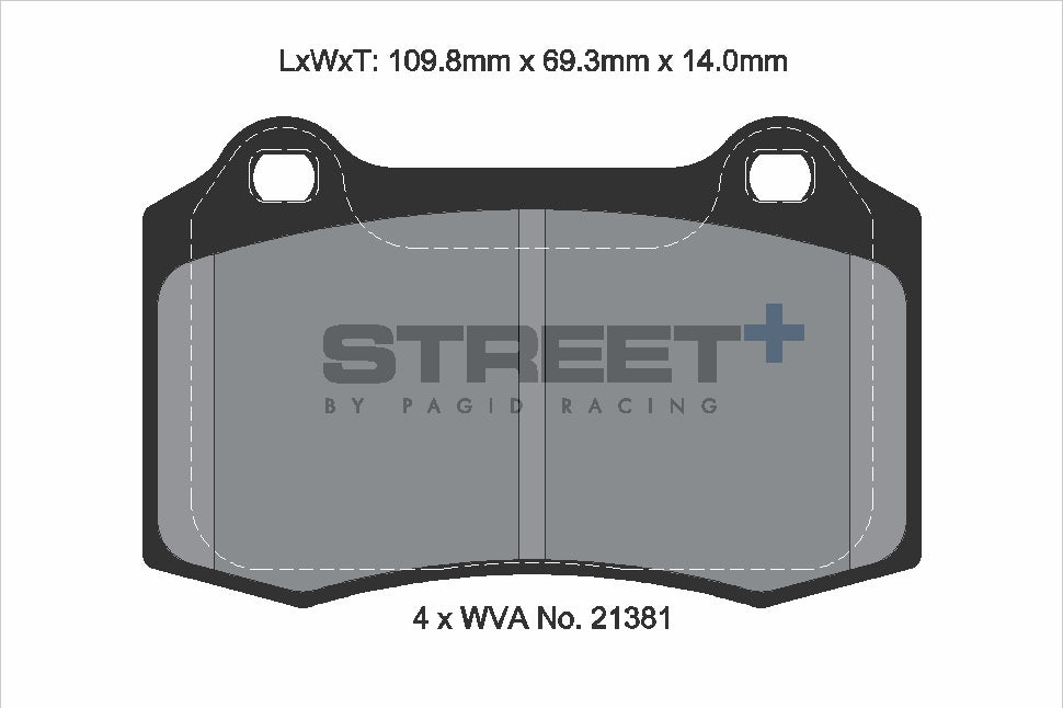 Pagid Street Plus brake pads T8155SP2001