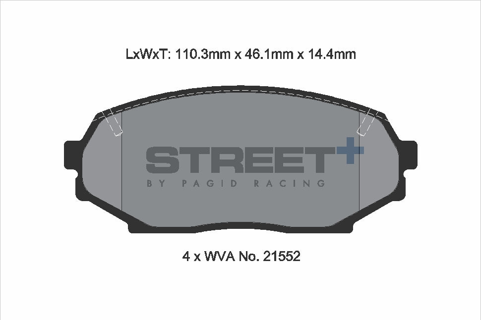 Pagid Street Plus brake pads T8157SP2001