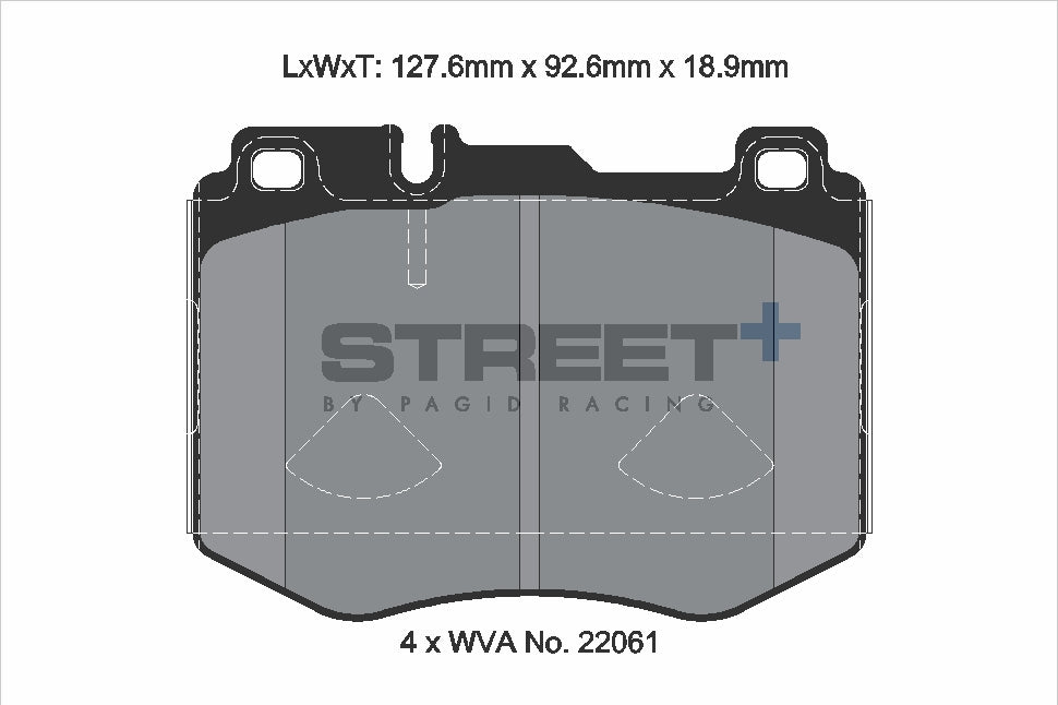 Pagid Street Plus brake pads T8160SP2001
