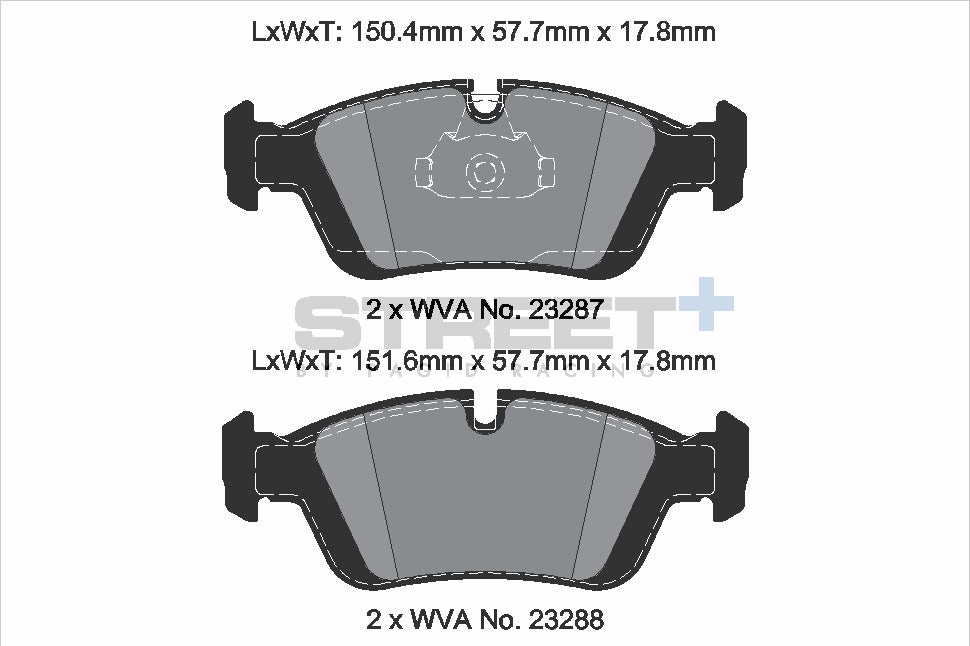 Pagid Street Plus brake pads T8168SP2001
