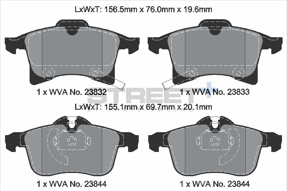 Pagid Street Plus brake pads T8179SP2001