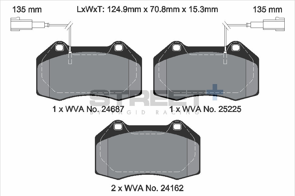 Pagid Street Plus brake pads T8190SP2001