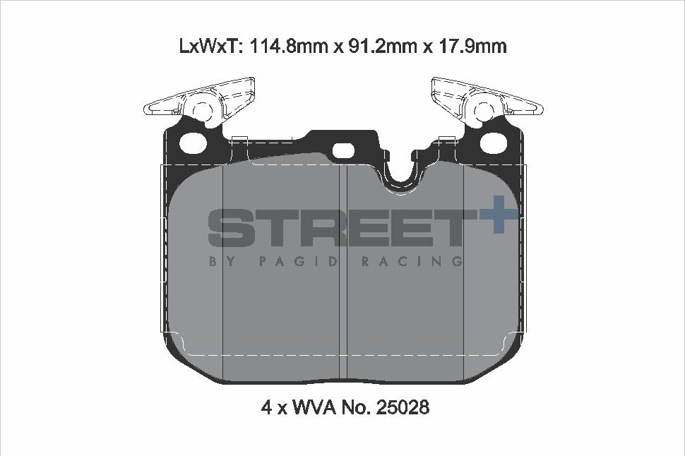 Pagid Street Plus brake pads T8194SP2001