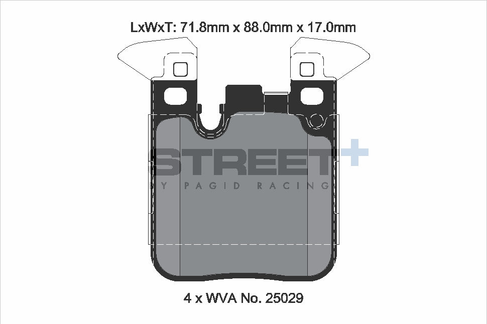 Pagid Street Plus brake pads T8195SP2001