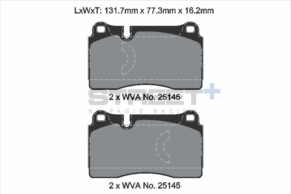 Pagid Street Plus brake pads T8198SP2001