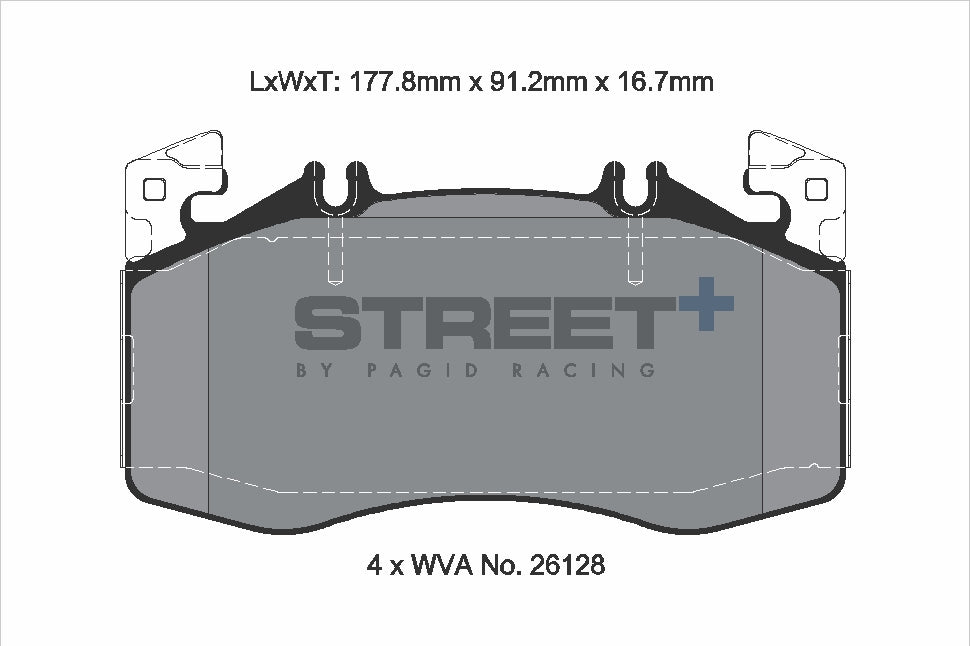 Pagid Street Plus brake pads T8217SP2001