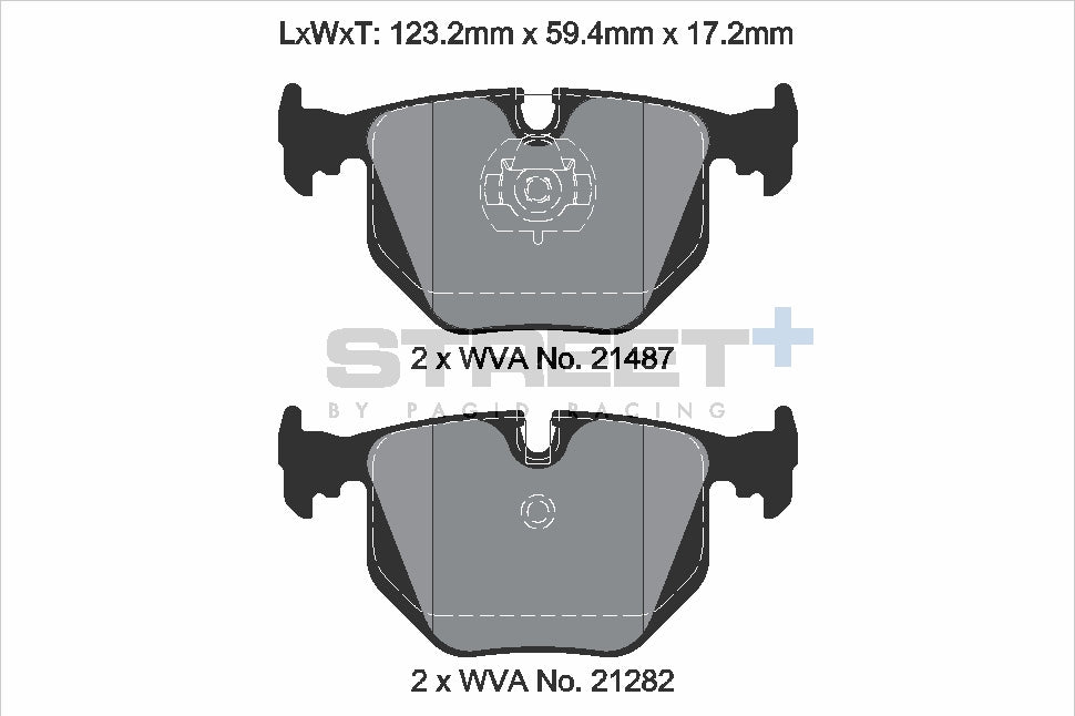 Pagid Street Plus brake pads T8223SP2001