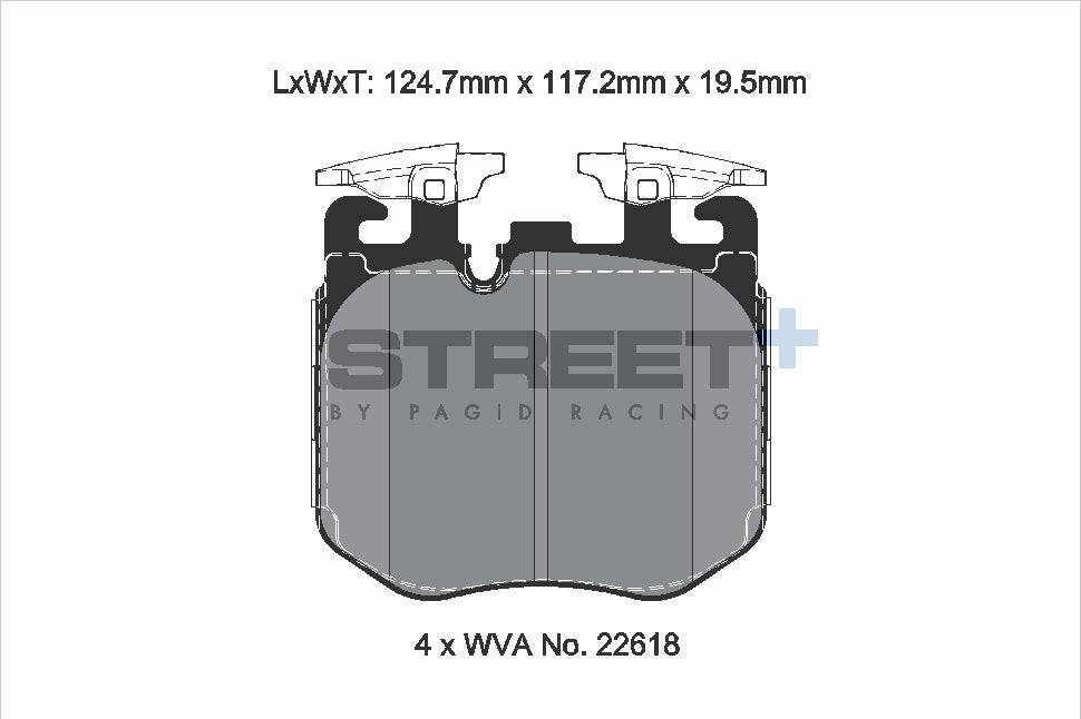 Pagid Street Plus brake pads T8226SP2001