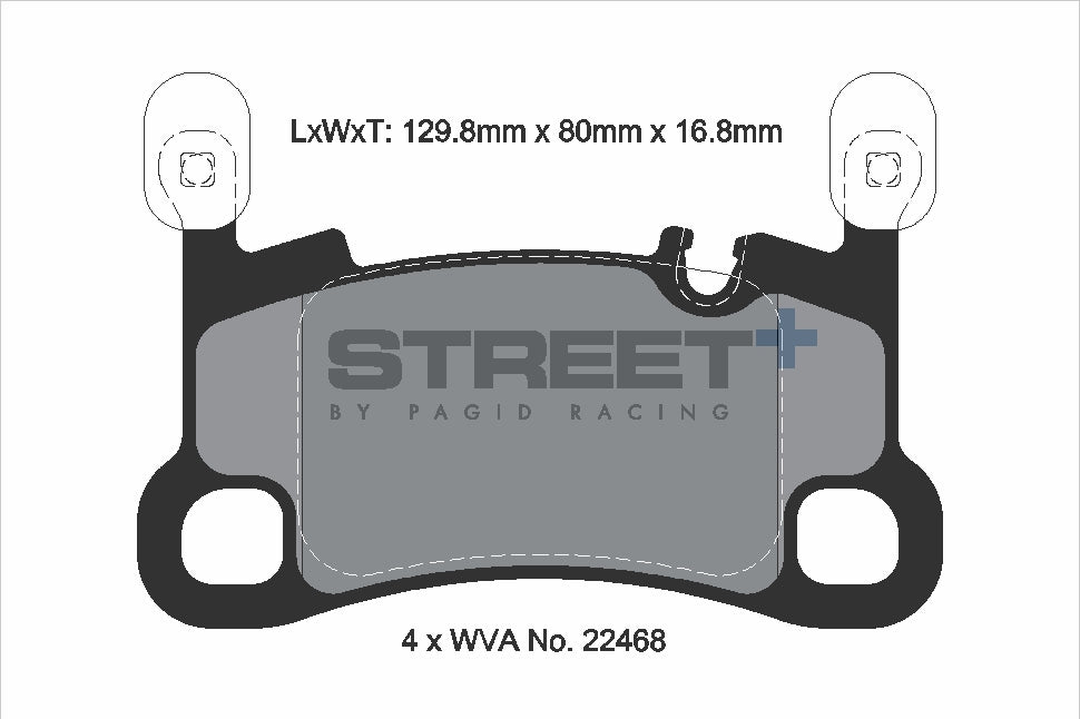 Pagid Street Plus brake pads T8270SP2001