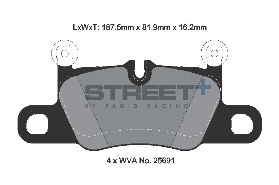 Pagid Street Plus brake pads T8275SP2001