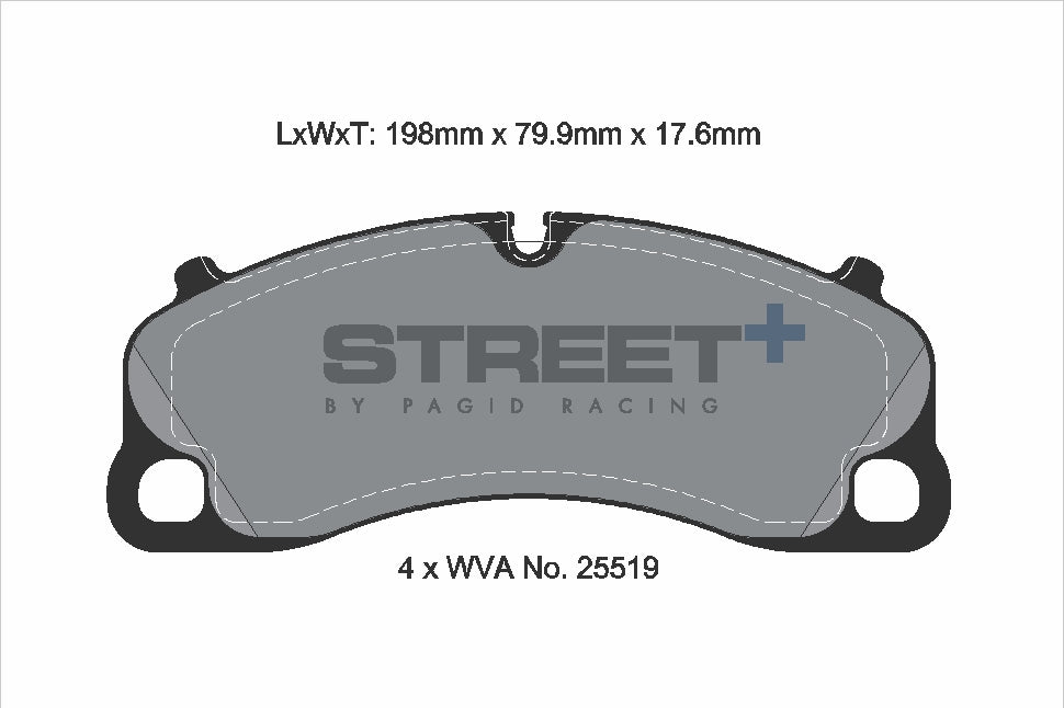 Pagid Street Plus brake pads T8276SP2001