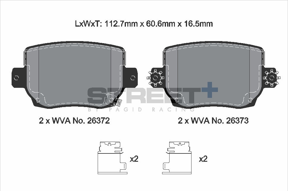 Pagid Street Plus brake pads T8281SP2001