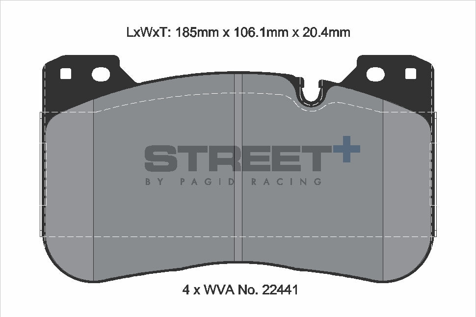 Pagid Street Plus brake pads T8289SP2001