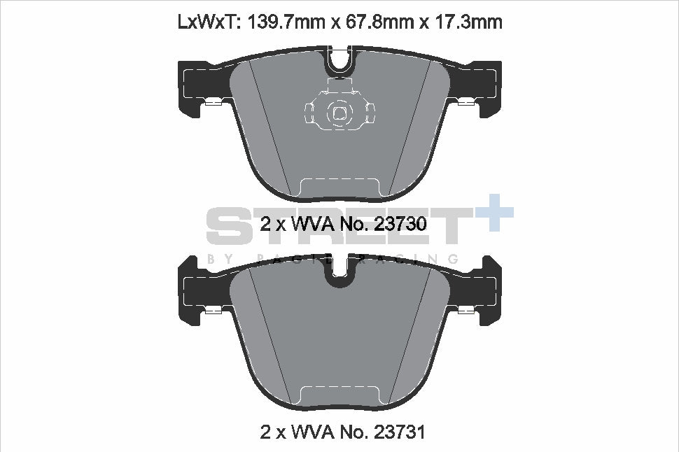 Pagid Street Plus brake pads T8297SP2001