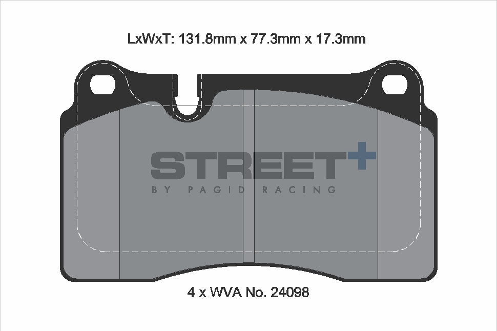 Pagid Street Plus brake pads T8299SP2001