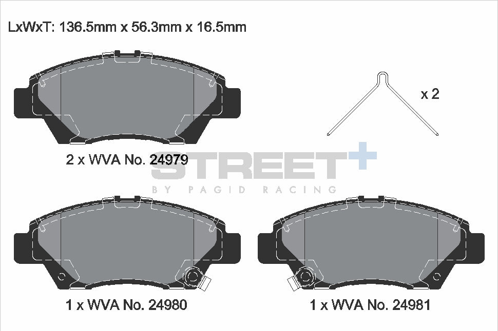 Pagid Street Plus brake pads T8310SP2001