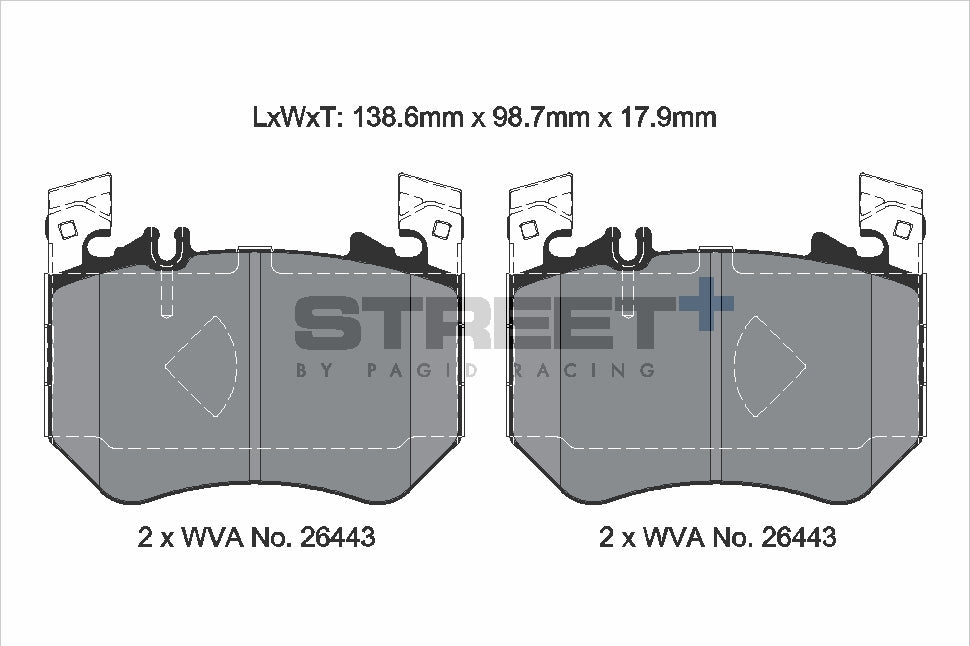 Pagid Street Plus brake pads T8313SP2001