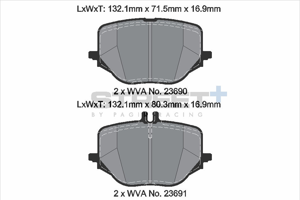Pagid Street Plus brake pads T8314SP2001