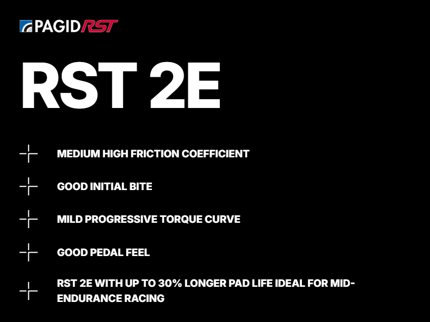 Pagid RST 2E compound features